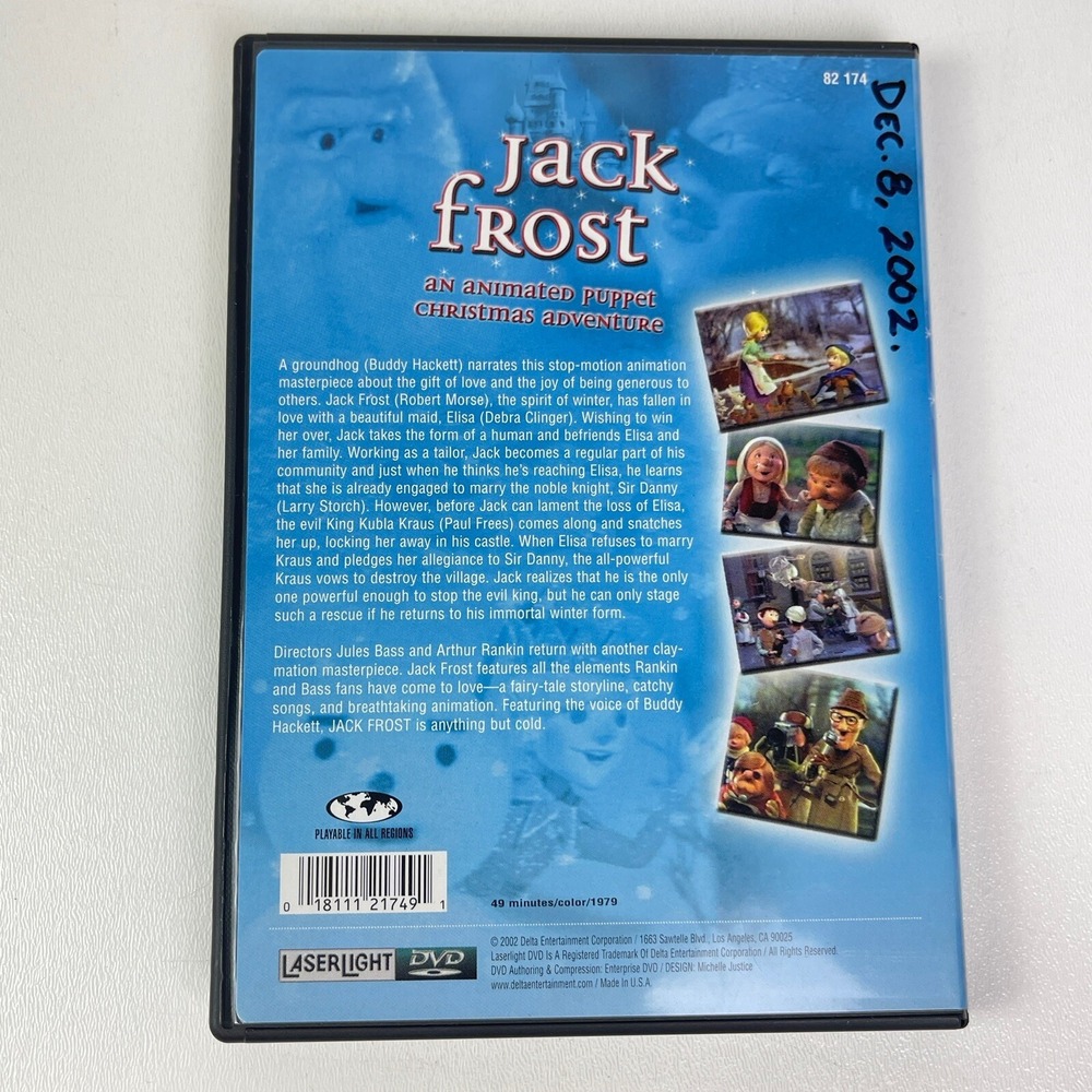 Jack Frost DVD 2002 Rankin Bass An Animated Christmas Puppet Adventure - Picture 8 of 9